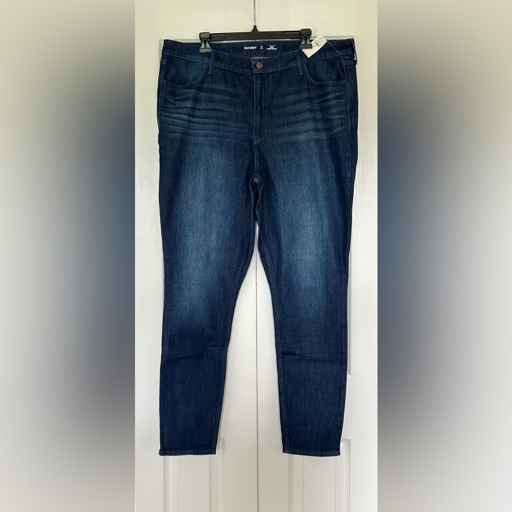 NWT - Old Navy Dark Blue Women's Skinny Jeans - 18 Tall